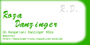 roza danzinger business card